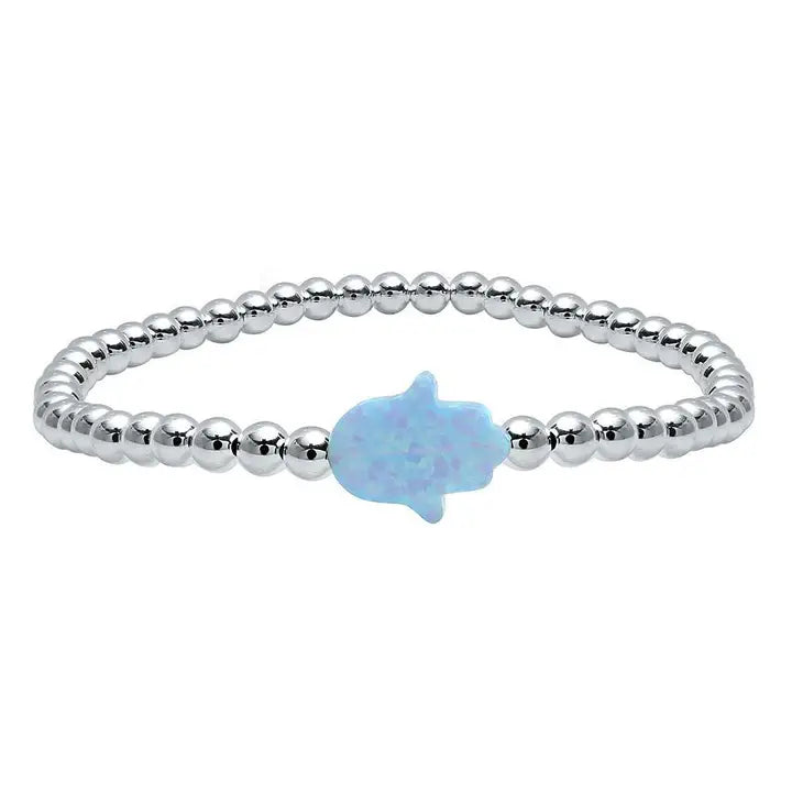 Hamsa Sterling Silver Bracelet