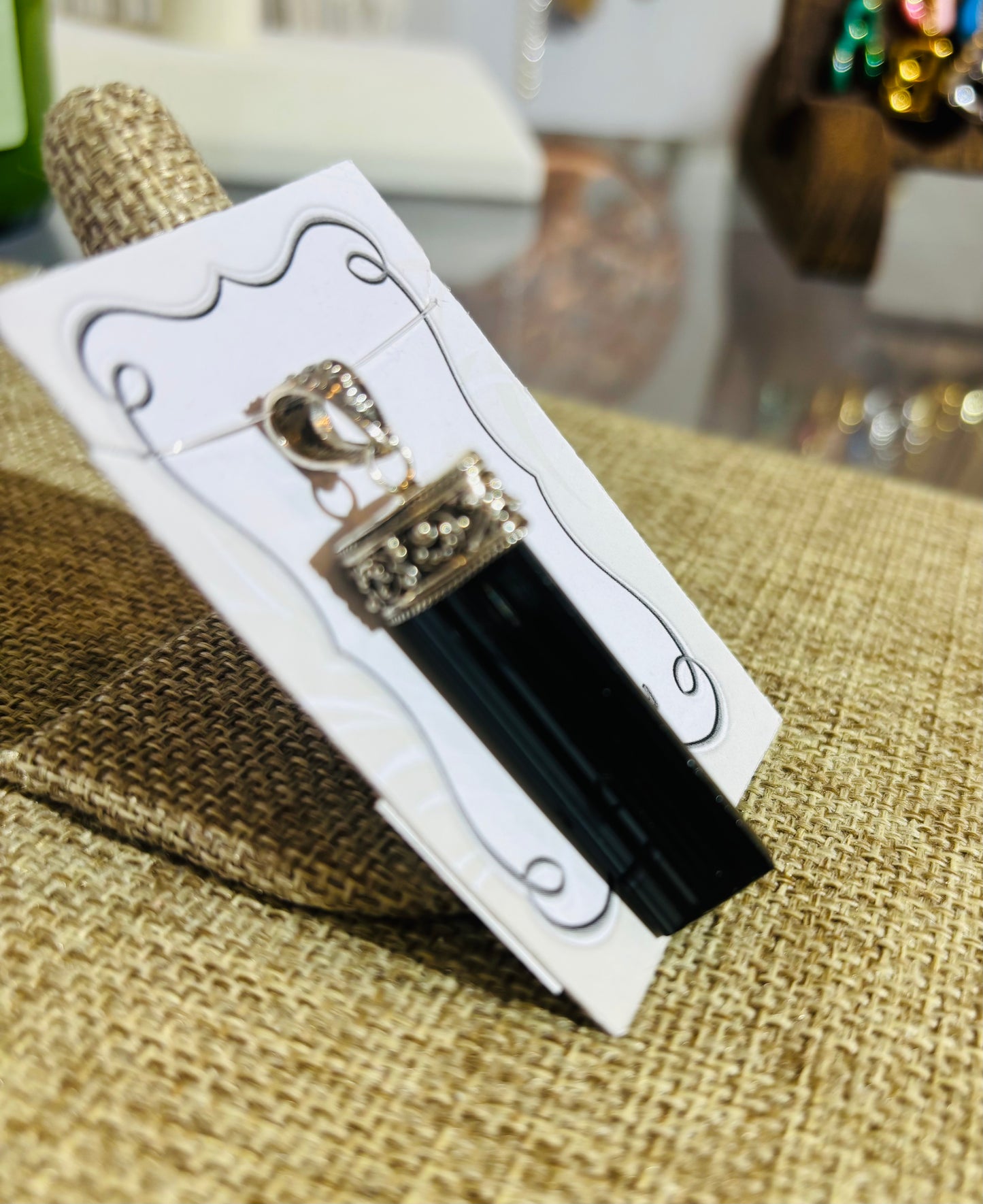 Starborn Black Tourmaline Crystal Pendant in Sterling Silver